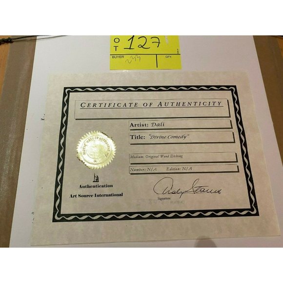 Divine Comedy - Woodcut by Salvador Dali Art Picture - Picture 4 of 6